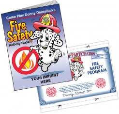 "Fire Safety" Coloring & Activity Books (Custom)